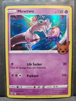 Mewtwo 056/172 Pokemon TCG SWSH: Trick or Trade 2022 Holo NM - Image 1