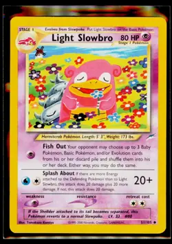 Neo Destiny Pokemon TCG Light Slowbro 51/105 Unlimited LP - Image 1