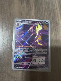 Pokemon TCG Phantasmal Flames 103/094 Toxtricity Illustration Rare - NM - Image 1