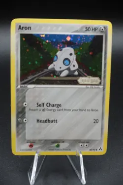 Pokemon TCG Aron [Reverse Holo] #48 Pokemon Legend Maker LP - Image 1