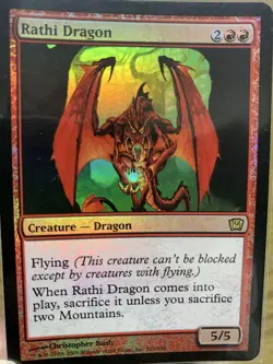Rathi Dragon Foil English MTG Magic the Gathering Used Card - Image 1