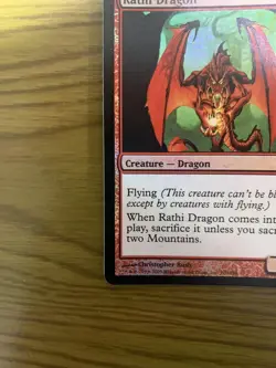 Rathi Dragon Foil English MTG Magic the Gathering Used Card - Image 4