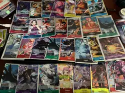 One Piece TCG SR and promo x50, 16x foil dom cards - mixed sets OP01-09 - Image 4