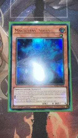 YUGIOH Ultra Rare Magicians' Souls RA02-EN014 1st Edition - Image 1