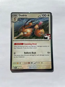 Dodrio Holo Pokemon Prize Pack Series 5 Promo Pokemon Card Play Stamp Mew - Image 1
