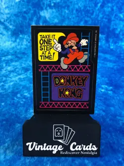 Donkey Kong # Take It One Step at at Time! SINGLE STICKER Card Topps 1982 - Image 1