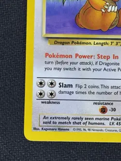 Pokemon TCG Dragonite 19/62 Fossil Non Holo Rare Card Near Mint Condition - Image 5