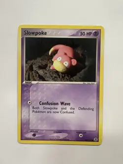 Pokemon Slowpoke Basic 80/112 2004 Regular 50HP Psychic Card - LP - Image 1