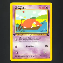 Slowpoke 67/82 - Team Rocket 1st Edition - Pokemon Card - Image 1