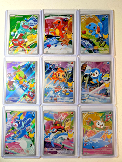 Pokemon First Partner Illustration 30th Collection Complete Promo Set 9 Cards - Image 1