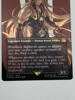 MTG FF Sephiroth, Fabled SOLDIER M 0527 Surge Foil FIN Japanese - Image 5