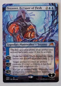 MTG - Tezzeret, Betrayer of Flesh - NEO 304 - Regular Borderless Mythic - Image 1