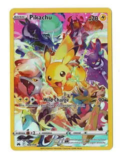 Pokemon TCG Crown Zenith Pikachu Holo Card 160/159 Secret Rare NM. - Image 1