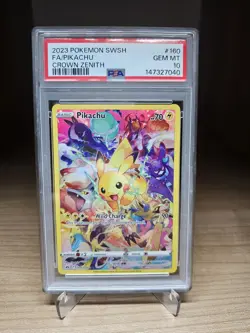 Pokemon Pikachu TCG Crown Zenith Holo Card 160/159 Secret Rare PSA 10 ✅ - Image 1