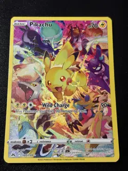 Pokemon TCG Crown Zenith Pikachu Holo Card 160/159 2023 Secret Rare NM - Image 1