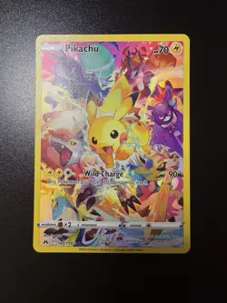 Pokemon TCG Crown Zenith Pikachu Holo Card 160/159 Secret Rare - Image 1