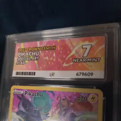 Pokemon Pikachu TCG Crown Zenith Holo Card 160/159 Secret Rare, Ace Grading - 7 - Image 4