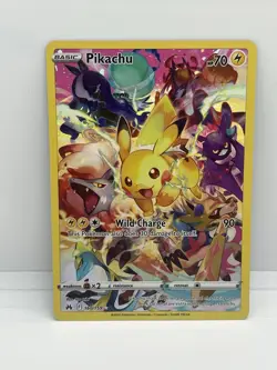 Pokemon TCG Crown Zenith Pikachu Holo Card 160/159 Secret Rare - Image 1