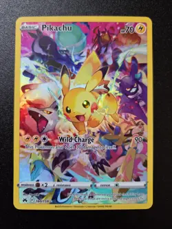 Pokemon TCG Crown Zenith Pikachu Holo Card 160/159 2023 Secret Rare NM - Image 1