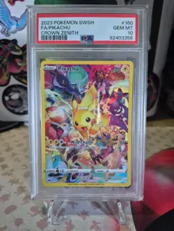 Pokemon Pikachu TCG Crown Zenith Holo Card 160/159 Secret Rare PSA 10 - Image 1