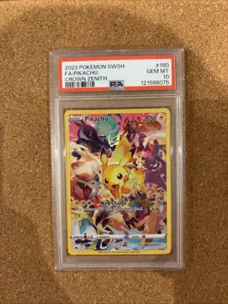 Pokemon Pikachu TCG Crown Zenith Holo Card 160/159 Secret Rare PSA 10 - Image 3