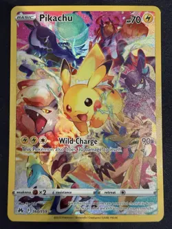Pokemon TCG Pikachu Card Crown Zenith 160/159 Holo Secret Rare NM - Image 1