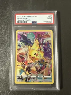 Pokemon Pikachu TCG Crown Zenith Holo Card 160/159 Secret Rare PSA 9 - Image 1