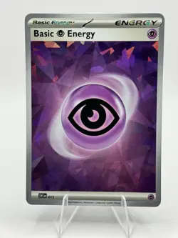 Pokemon TCG Basic Psychic Energy SVE 013 Cracked Ice Holo NM - Image 1