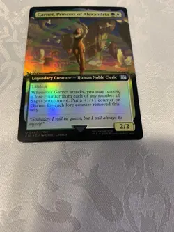 Princess of Alexandria Garnet Foil Extended Art MTG Card - Image 1