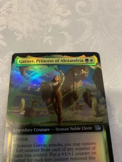 Princess of Alexandria Garnet Foil Extended Art MTG Card - Image 2