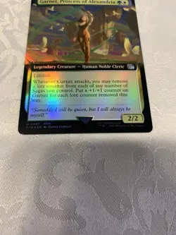 Princess of Alexandria Garnet Foil Extended Art MTG Card - Image 3
