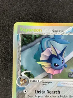 Pokemon Tcg Vaporeon EX Delta Species 18/113 Reverse Stamped Holo - Image 5