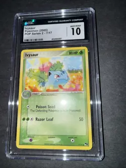 POKEMON CGC 10 GEM MINT IVYSAUR 7/17 POP SERIES 2 NINTENDO 2005 - Image 4