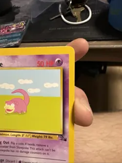 Pokemon TCG - Slowpoke 55/62 Moderately Played Common Fossil 1st Edition - Image 3