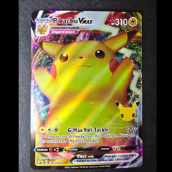 Pokemon Pikachu TCG VMAX SWSH062 Celebrations Full Art Black Star Promo NM/M - Image 1