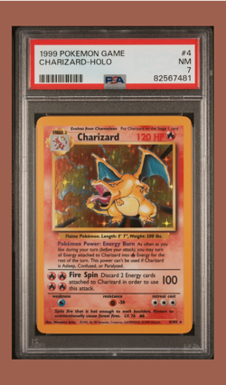 Charizard Blastoise Venusaur Holo PSA 7 WOTC 1999 Pokemon Base Set Unlimited - Image 2