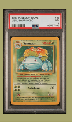 Charizard Blastoise Venusaur Holo PSA 7 WOTC 1999 Pokemon Base Set Unlimited - Image 3