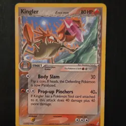 Pokemon Kingler 22/100 Delta Species Rare Stage 1 80HP 2006 Regular English Crab - Image 1