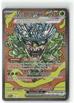 Pokemon Teal Mask Ogerpon ex 145/131 Holofoil SV: Prismatic Evolutions Special I - Image 1