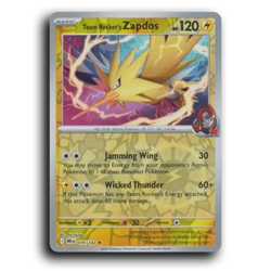 Team Rocket's Zapdos 070/182 Rare Destined Rivals Pokemon Reverse Holo NM - Image 1