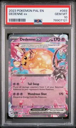 2023 Pokemon PAL EN Paldea Evolved #093 Dedenne EX PSA 10 - Image 1