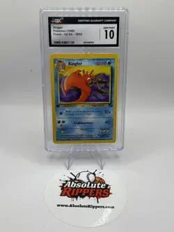 Pokemon Kingler Fossil 1st Edition 38/62 CGC GEM MINT 10 - Image 1