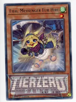 Yugioh Filo, Messenger Fur Hire DANE-EN015 Rare 1st Edition Near Mint - Image 1