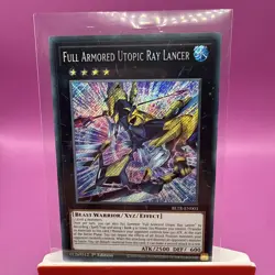 Full Armored Utopic Ray Lancer BLTR-EN003 Secret Rare Near Mint 1st Ed Yugioh - Image 1