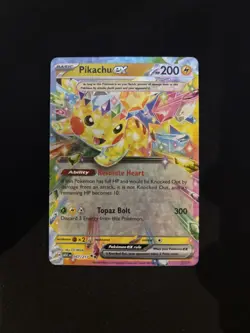 Pikachu EX 057/191 SV:08 Surging Sparks Double Rare Pokemon Card - Image 1