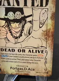 Portgas.D.Ace (119) (Wanted Poster) OP13-119 Carrying On His Will Foil - Image 4