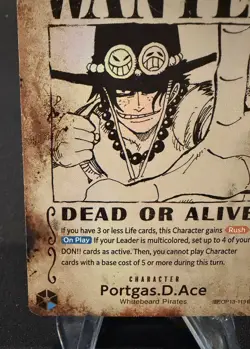 Portgas.D.Ace (119) (Wanted Poster) OP13-119 Carrying On His Will Foil - Image 5