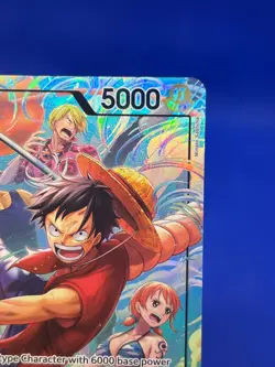 One Piece Adventure on Kami’s Island Monkey D Luffy OP15-098 Alt Art Leader NM - Image 4