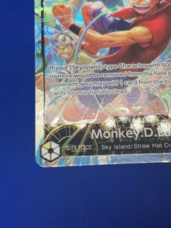 One Piece Adventure on Kami’s Island Monkey D Luffy OP15-098 Alt Art Leader NM - Image 5