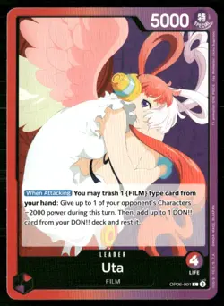 2024 Wings of the Captain Uta Leader / Red/Purple/FILM #OP06-001 - Image 1